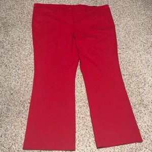 COPY - Red bootcut trousers